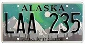 Alaska license plate