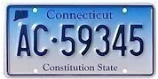 Connecticut license plate