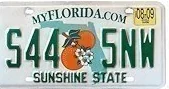 Florida license plate