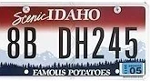 Idaho license plate