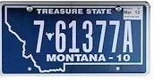 Montana license plate