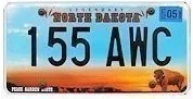 North Dakota license plate