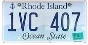 Rhode Island license plate